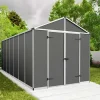 מחסן גינה RUBICON 2.4x5.3 אפור כהה CANOPIA